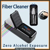 New Fiber Optic Cleaner Tool Press-type Hidden Alcohol Bottle Set Fiber Optic Wipes Swabs Dust Removal Cleaning Tool