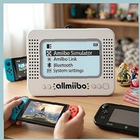 Allmiibo Amiibo Emulator for Switch/Wii U, Rechargeable & Bluetooth-Compatible NFC Writer Tool