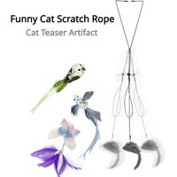 Interactive Cat Toy Cats Mouse Toys Hanging Door Retractable plaything Funny Self-hey kitten Scratch Rope Mouse Toy Pet Products