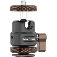 Minifocus 1/4" Screw Camera Hot Shoe Mount, 360 Degree Ballhead Tripod Adapter For Camera Monitor Video LED Light Cold Shoe Base