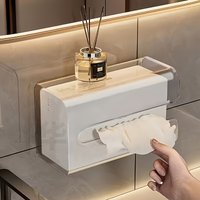 Updated Tissue Paper Storage Box Pull-Out Type Container For Bathroom Kitchen Office Living Room Disposable Face Towel Storage