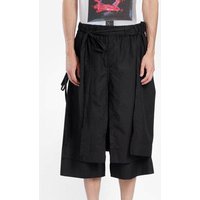 XS-5XL Summer New Men's Double-Layer Capri Pants American Retro Fashion Trendy Casual Simple Loose Breathable Men's Bottoms