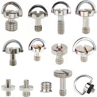 1/4inch D-Ring Tripod Screw Mounting Screw Adapter for Camera Camcorder Tripod Monopod QR Quick Release Plate Adapter Screw