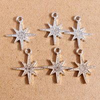 10pcs 25*21mm Sparking Crystal Star Charms Pendants for Jewelry Making DIY Necklace Earrings Handmade Bracelet Accessories