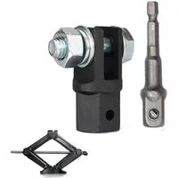 1/2 Inch Scissor Jacks Adaptor Drive Impact Wrench Adapter Tool Jack Shear Chrome Vanadium Steel Adapter Steel Ball Joint Rod