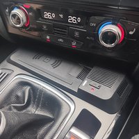 15W Auto-Mittelkonsolen-Wireless-Ladegerät, Handy-Ladestation, Ladehalterung für Audi A4 B8 B9 Allroad A5 S5 RS5 Q5 SQ5