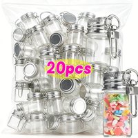 1-10Pcs Glass Wish Keychain Bottle for DIY Decoration Craft Couple Keychain Keyrings Funny Pendant Lanyard Keycord Jewelry Gift