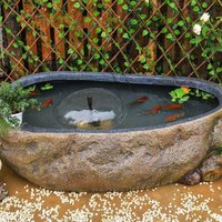 Chinese Style Stone Fish Tank Fish Pond Flowing Water Courtyard Koi Stone Trough Fish Tank Yard Landscaping Tank Bathtub