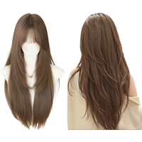 23-Inch Long Straight Hairband Bangs Are Suitable For Women'S Halloween Daily Parties. Natural And Heat-Resistant Lolita Wig