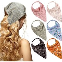 1/2pcs Summer Vintage Print Flower Beach Bandana Hair Scarf Fashion Elastic Rubber Headbands for Women Girl Hair Accessories