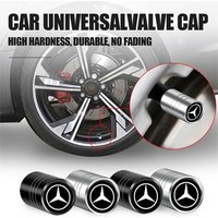 4Pcs Car Styling Logo Tire Valve Caps Dust Prevention Accessories For Mercedes Benz A C E S G Class W177 W205 W213 X167 W222 CLA