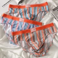 3PCS Men's Letter Briefs Underwear Comfortable Panties Shorts Sexy Gifts for Man Underpants