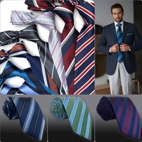 Colorful Striped Necktie 63" 160cm Fashion Extra Long Size Ties for Men Wedding
