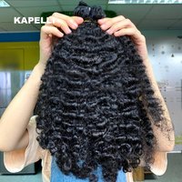 12A 3C 4A Burmese Curly Hair Bundles Virgin Human Hair Burmese Vietnamese Raw Human Hair Extensions Wholesale 4PCS For Full Head