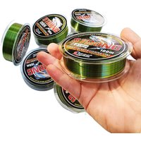 Limnoid100M Fluorocarbon Monofilament Line High Tension Wear Resistant Camo Green Low Visible 0.10โ0.50mm Fresh & Saltwater Line