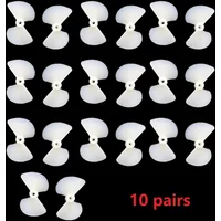 10 Pairs 2-Blade Propeller 2mm Shaft 26mm Prop For DIY Toy Boat Marine RC Boat Ship Marine For RC Boat Electric Toy Boat Model