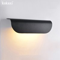 Outdoor Long Black And White Models Senior Sense Of Waterproof Villa Patio Fence Indoor Corridor Stairs Living Room Wall Lamp
