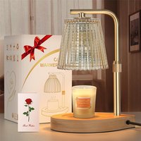 Candle Warmer Lamp with Timer & Dimmer, Adjustable Height Flower Wax Melt Warmer, Cozy Home Decor, House Warming Gifts