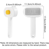 1pc Cat Grooming Brush, Plastic Pet Hair Removal Massage Comb for Bathing and Beauty, Uncharged Pet Supplies for Cats and Dogs