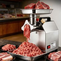 Kommerzieller Desktop-Hochleistungs-Fleischzerkleinerer aus Edelstahl, Automatischer Leistungsstarker Fleischzerkleinerer, Wurstfüller für den Haushalt