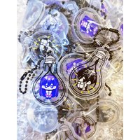 Omori KeyChain Men Anime Cartoon Key Chain Women Acrylic Cosplay Japan Key Ring Pendant Phone Charm Kids Friends Gift