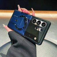 Luxury Folding Stand Magnetic Case For Samsung Galaxy S26 S25 S24 S23 Ultra A57 A56 A37 A36 For Magsafe Shockproof Back Cover