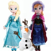 Frozen Elsa Anna Princess Stuffed Plush Doll Olaf Snowman Ice Sven Flareon Bruni Toys Christmas Giftss