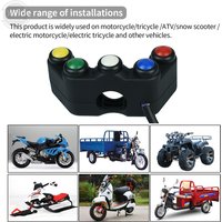 Motorcycle Electric Vehicle Modified Five-color Five-position Faucet Switch Turn Signal Horn Headlight Five and One Switch