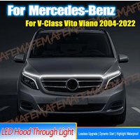 Scan Starting Led Car Hood Light Strip Decorative Lamp Flexible DRL For Mercedes Benz V-Class Vito Viano Daytime Running Lights