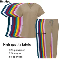 Nurse Uniform Woman Hospital Doctor Men's Medical Sweatshirt Nursing Pants Unisex Workshop Uniforms Beauty SPA Work Clothes New