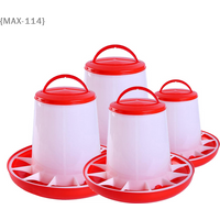 【MAX-114】1-10kg Automatic Chicken Feeder Bucket - Rooster Hen Feeding Device for Farm Animal Poultry Quail Pigeon Supplies【WX】