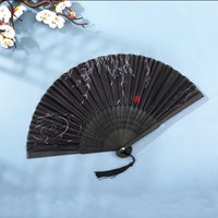 In Hot Weather, You Can Use It to Fan Cool Air. the Handheld Folding Ancient-Style Fan Is Portable and Beautiful, with Tassels to Add Ambiance, and Is a Great Prop for Taking Photos