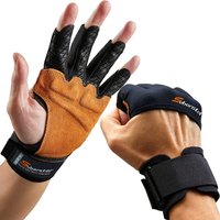 Deadlift Assist Strap Cowhide Fitness Gloves Pull-Up Bar Equipment Dumbbell Bar Back Grip Palm Wrist Support Auxiliary Belt