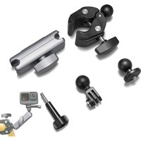 AliExpress NONE Aluminum Alloy Motorcycle Handlebar Metal Bicycle Clamp Frame 360° For Insta360 X5 X4 GoPro Hero 13 12 Dji Osmo Action Camera