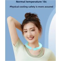 1 Pcs Cooling Neck Wraps, Reusable Ice Neck Cooler Wearable Neck Cooling Tube Neck Cooling Ring Hands Free Gel for Hot Weather