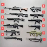 1/12th Acid Rain ZYTOYS DML Mini Toys Weapons Model MP5 M4 Very Tiny Small Palm Pocket Series PVC Material Not Real For 6" Doll