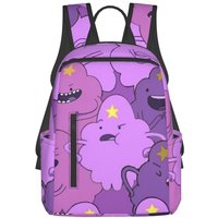 Batman AT Adventure Time Lumpy Space Princess Backpack Daypack Large Capacity BookBag School Bag Shoulder Bags for Men Women