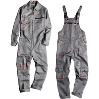New Men's Long-Sleeved Overalls Overalls Zipper Pocket Jumpsuit Jumpsuit Fashion Labor Casual Work Clothes Plus Size S-4xl