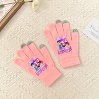 AliExpress Hasbro Winter Boys Girls Full Finger Gloves Kpop idol Print Knitted Gloves Kids Birthday Lovely Gifts Outdoor Cycling Hiking Gloves