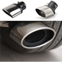 Universal Edelstahl Auto Auspuff Spitze Rohre Abdeckungen Für Opel Mokka Corsa D Astra G J H insignia Vectra