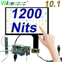 Sunlight Readable Display 10.1 Inch 1280x800 1200 Nits High Luminance Display IPS Automotive Outdoor Project Touch Screen