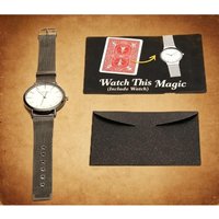 Watch This (Include Watch) Magic Tricks Playing Card Change To Watch Close Up Street Illusion Gimmick Mentalism Magia Toys