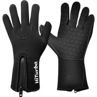 HiTurbo 3mm Neoprene Scuba Gloves Antiskid Abrasion-resistant Five Finger Gloves For Surfing, Kayaking Snorkeling Sailing