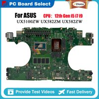UX582ZM Laptop Motherboard For ASUS ZenBook UX582ZW UX582 UX582ZM UX5100ZM UX5100ZW UX5100Z Mainboard With 12th Gen i5 i7 i9 stk