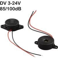 DC 3-24V 85/100dB Alarm Siren Sound Signal Alarms Horns With LED Beep Air Horn For Car Alarm Ringer 2 wired piezo buzzer