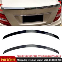 For Mercedes Benz C CLASS Sedan W204 C180 C200 C220 C250 C300 C320 C350 AMG 2007 To 2014 Rear Trunk Spoiler Wing Lip Accessories