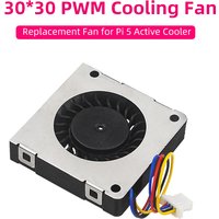 Raspberry Pi 5 PWM Cooling Fan 30x30x7 Air-blower Replacement Fan Module for Raspberry Pi Active Cooler