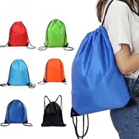 Practical Polyester Drawstring Bags Waterproof Portable Riding Backpack Multicolour Foldable Sports Bag For Travel Swimming Gym