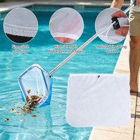 Ultra Fine Mesh Pool Skimmer Net Replacement 26"x22" Adjustable Large Deep Nylon Leaf Rake Net for Swimming Pool Spa Hot Tub