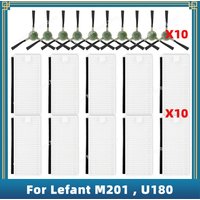 Compatible For Lefant M201 , U180 / OKP Life K8 / MyGenie H20 Wifi Robot Vacuum Parts Accessories Side Brush Hepa Filter